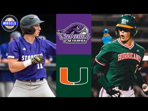 ストーンヒル対マイアミのハイライト |  2024 大学野球ハイライト