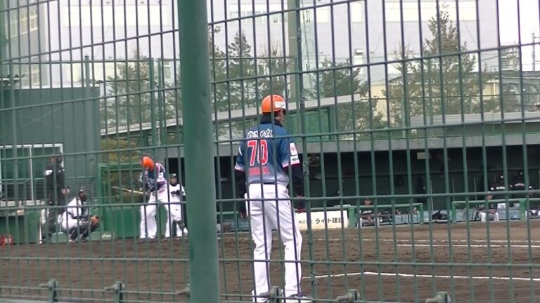 1点差に迫るオイシックス 中山翔太 ホームランかという当たりもライトに捕られる【千葉ロッテマリーンズ対オイシックス新潟アルビレックスBC2024年3月7日】