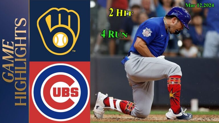 ブルワーズ vs. カブスの全試合ハイライト 2024 年 3 月 12 日 |  MLB ハイライト | 春季トレーニング。
