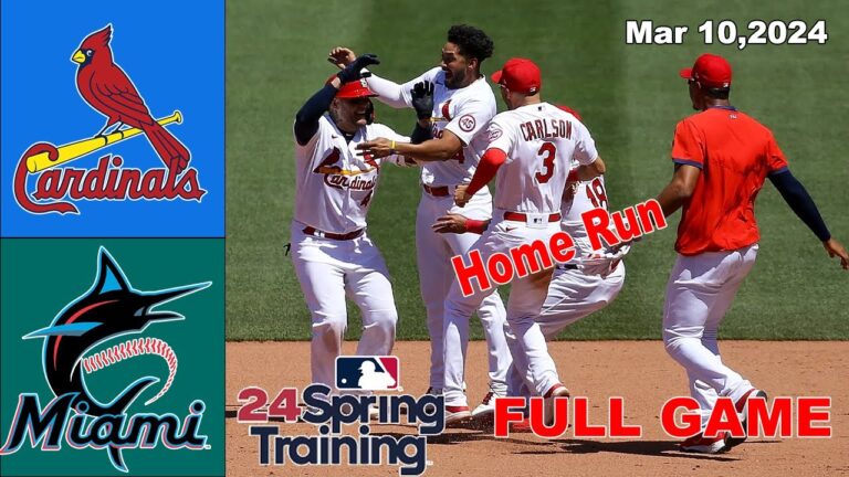 セントルイス・カージナルス vs マイアミ・マーリンズ フルゲーム 2024 年 3 月 10 日 |  MLB スプリングトレーニング 2024