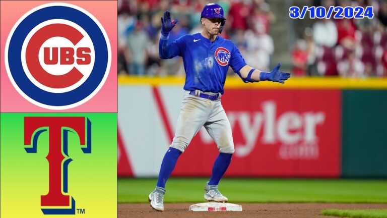 シカゴ・カブス vs テキサス・レンジャーズ 2024年3月10日 フルゲーム |  MLB スプリングトレーニング 24