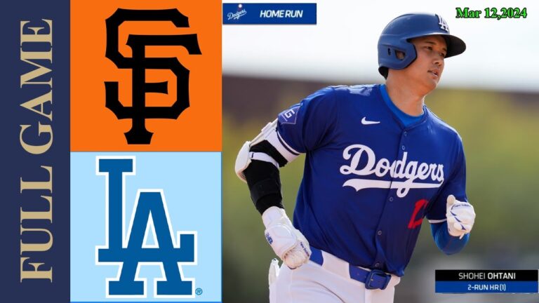 ジャイアンツ vs. ドジャースの全試合ハイライト 2024 年 3 月 12 日 |  MLB ハイライト | 春季トレーニング。