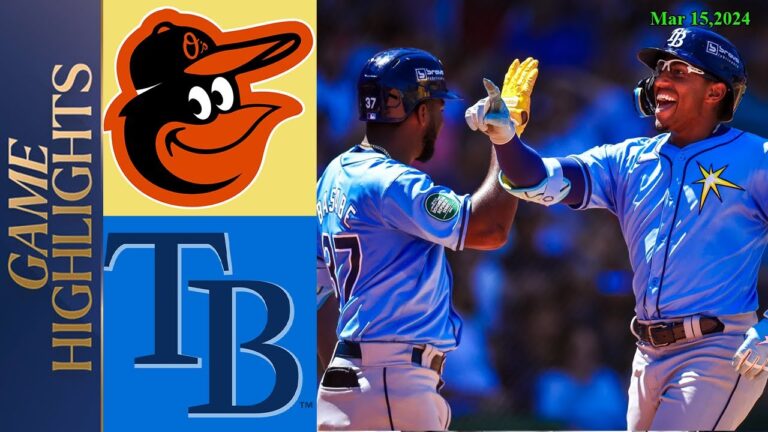 オリオールズ vs. レイズの試合ハイライト (第 7 回から決勝) 2024 年 3 月 15 日 |  MLB ハイライト | 春季トレーニング。