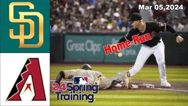 サンディエゴ・パドレス対アリゾナ・ダイヤモンドバックスの試合ハイライト 2024年3月5日 |  MLB スプリングトレーニング 2024