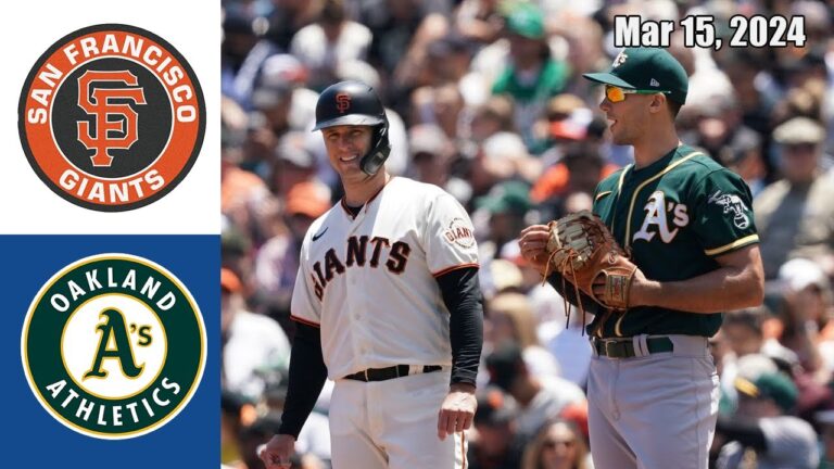 サンフランシスコ ジャイアンツ vs オークランド アスレチックス 2024 年 3 月 15 日 フルゲーム |  MLB スプリングトレーニング 2024