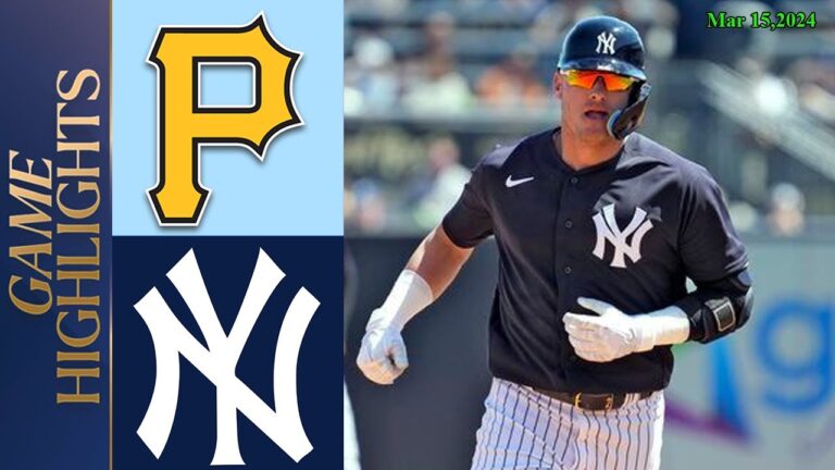 ピッツバーグ パイレーツ vs ニューヨーク ヤンキースの試合ハイライト 2024 年 3 月 15 日 |  MLB ハイライト|スプリングトレーニング