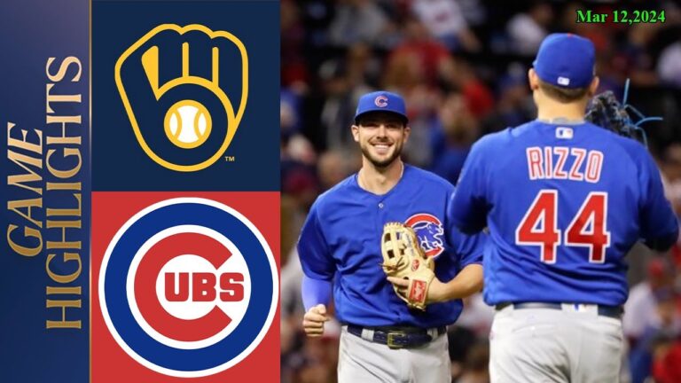 ミルウォーキー ブルワーズ vs シカゴ カブス 試合ハイライト (今日) |  MLB ハイライト | 春季トレーニング。