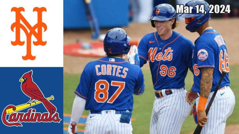ニューヨーク・メッツ vs セントルイス・カージナルス 2024年3月14日 試合ハイライト |  MLB ハイライト | 春季トレーニング