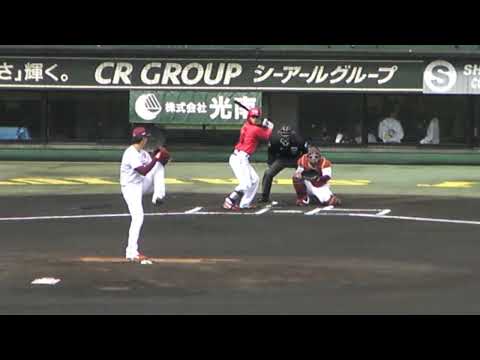 【2024 オープン戦】広島カープ 宇草 孔基のバッティングフォーム_2024030201