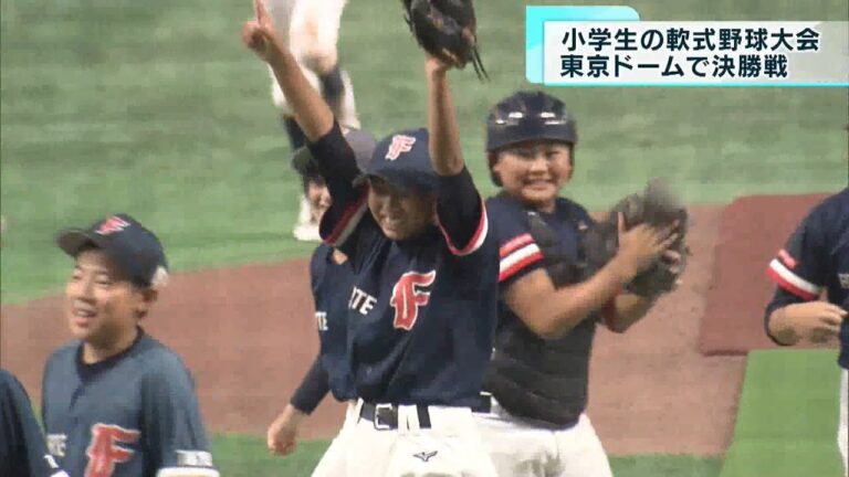 小学生の軟式野球大会決勝は延長戦にもつれこむ大激戦