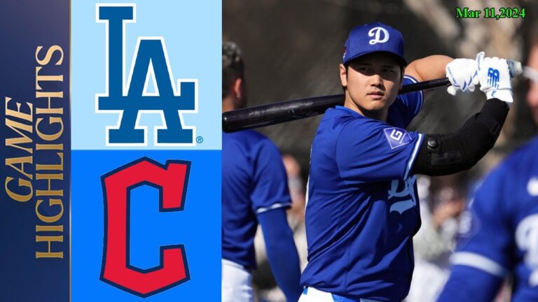 ロサンゼルス・ドジャース対クリーブランド・ガーディアンズの試合ハイライト (今日) |MLB ハイライト |スプリングトレーニング。