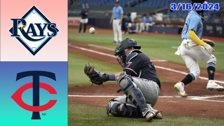 タンパベイ レイズ vs ミネソタ ツインズの試合ハイライト 2024 年 3 月 16 日 |  MLBスプリングトレーニング
