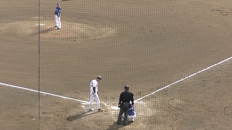 巨人 大津綾也をサードゴロに抑えるライオンズ粟津凱士【教育リーグ読売ジャイアンツ対 西武ライオンズ2024年3月10日】