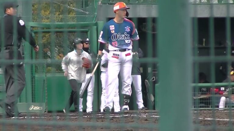 オイシックス新潟 中山翔太の打撃フォーム【千葉ロッテマリーンズ対オイシックス新潟アルビレックスBC2024年3月7日】