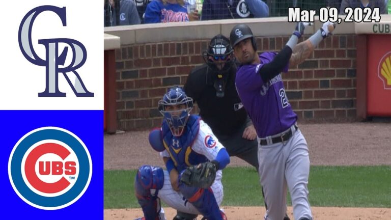 コロラド・ロッキーズ vs シカゴ・カブス 試合ハイライト 2024年3月9日 |  MLB スプリングトレーニング 2024