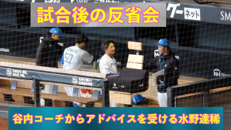 【20240323】試合後の反省会（谷内亮太＆水野達稀）（日本ハム対横浜ベイスターズ）