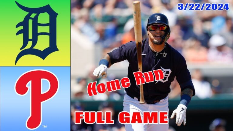 デトロイト タイガース vs フィラデルフィア フィリーズ 全試合ハイライト 2024 年 3 月 22 日 |  MLBスプリングトレーニング