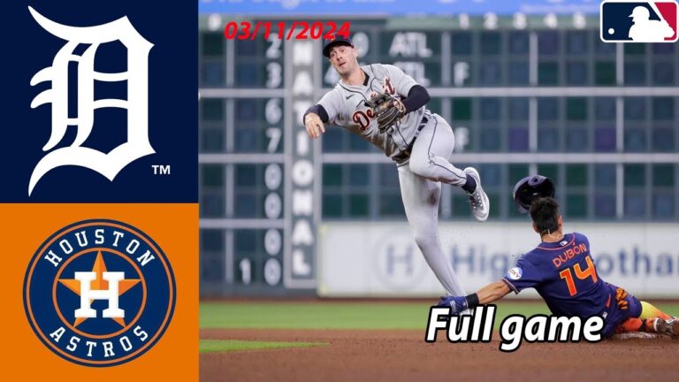 デトロイト タイガース vs ヒューストン アストロズ 全試合ハイライト 2024 年 3 月 11 日 |  MLB スプリングトレーニング 2024