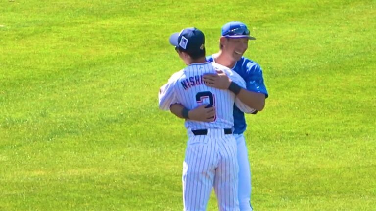 ニコニコの大田泰示w 元チームメイトの大田泰示と西川遥輝が再会 横浜DeNAベイスターズ 2024/2/23