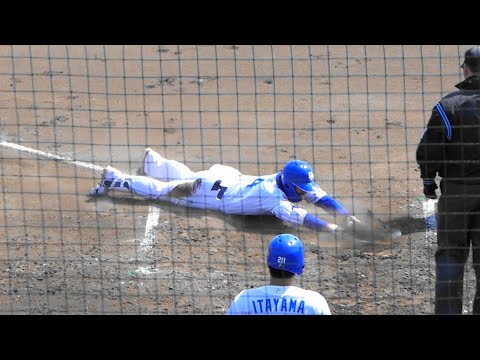 川越誠司 スリーベース&エラーで一挙本塁生還 20240322 ナゴヤ球場 中日ドラゴンズ