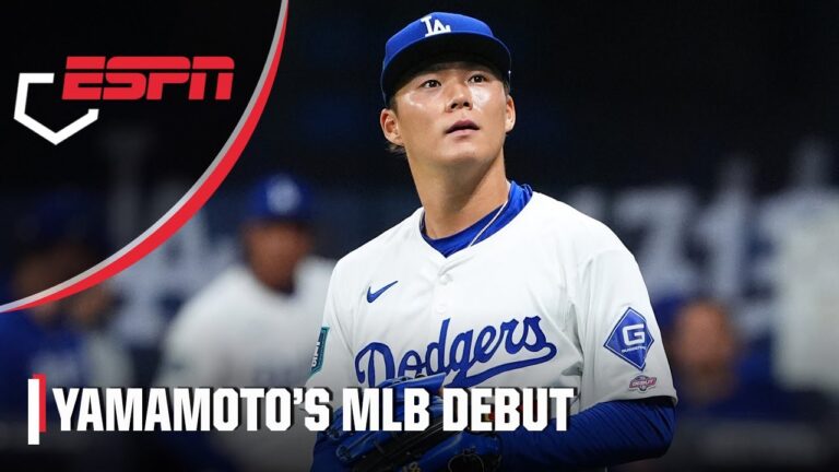 山本由伸、ドジャースでのMLBデビュー戦で5️⃣失点＆1️⃣イニング続投 |  ESPNのMLB