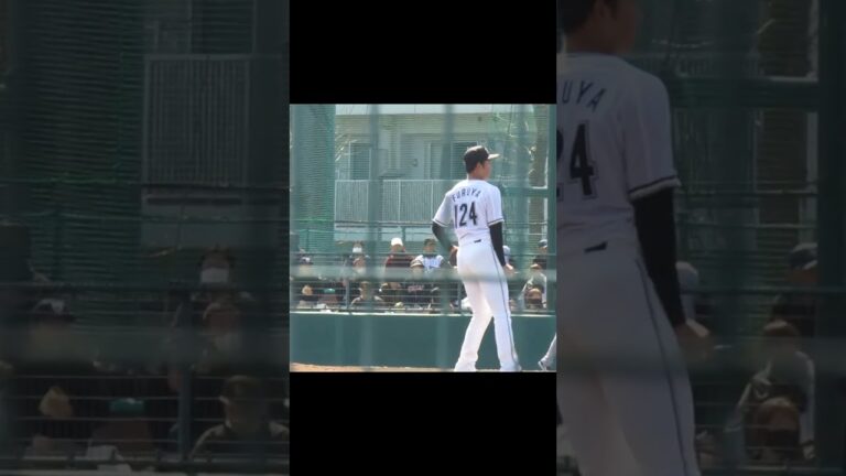 ロッテ古谷拓郎の投球フォーム2024年3月14日