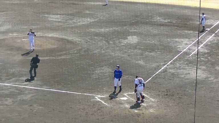 益子 京右から見逃し三振奪う巨人 西舘勇陽（2024年3月13日 教育リーグ 読売ジャイアンツ対 横浜DeNAベイスターズ）