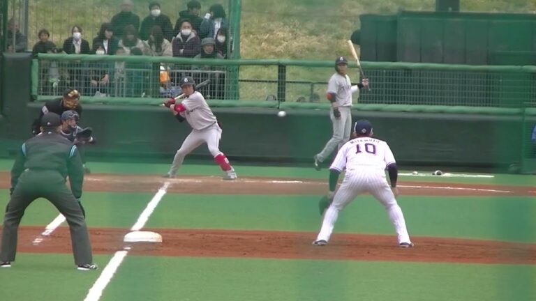 増田大輝 最終回フォアボールを選ぶ（ ヤクルトスワローズ対 読売ジャイアンツ2024年3月28日）