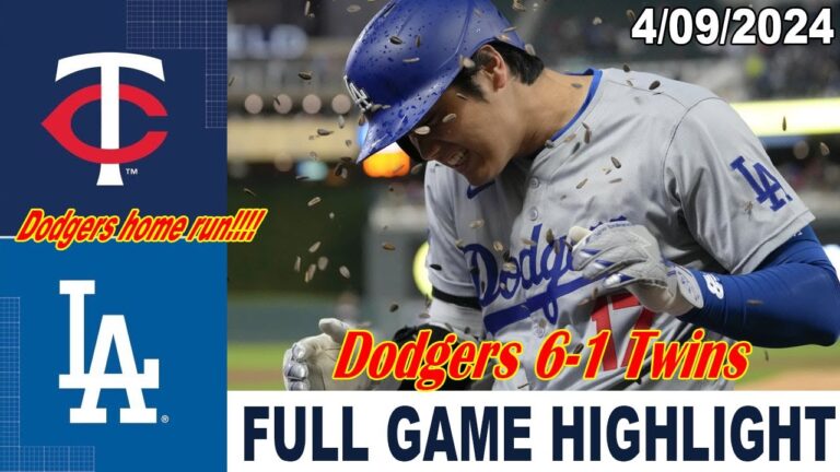 Los Angeles Dodgers vs Minnesota Twins Full Highlights | 4/09/2024 | MLB Highlights 2024