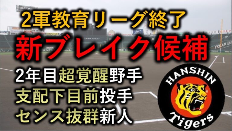 阪神タイガース　新ブレイク候補　2軍教育リーグで目立った3選手
