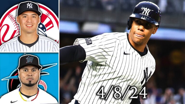New York Yankees vs Miami Marlins | Game Highlights | 4/8/24
