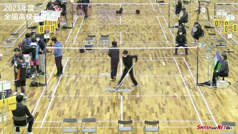 松川健大/中静悠斗(ふたば未来学園)vs 有江琥珀/澤田修志(埼玉栄) 男子Ｄ準決勝【高校選抜2023年度】