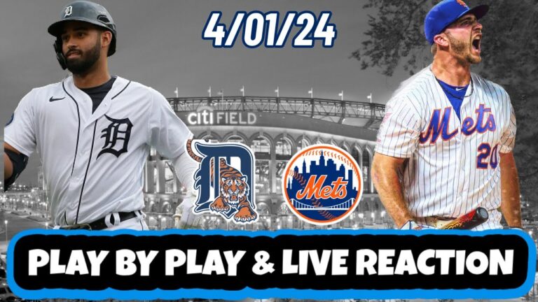デトロイト タイガース vs ニューヨーク メッツ ライブ リアクション |  MLB | ウォッチパーティー |  4/1/24 | タイガース vs メッツ