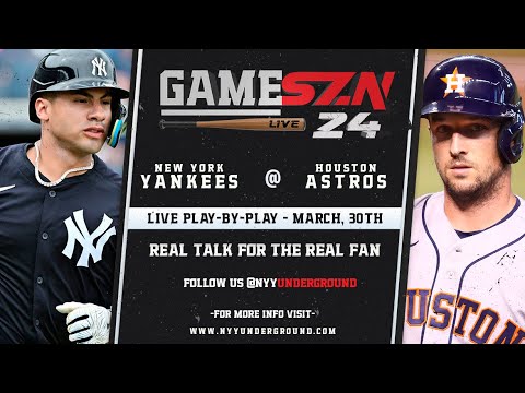 GameSZN Live: ニューヨーク・ヤンキース @ ヒューストン・アストロズ - ストローマン vs. ブラウン -