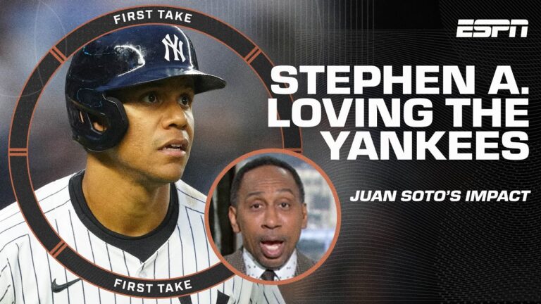 これが大好きです！  🤩 - フアン・ソトがスティーブン・A・ヤンキースについて大々的に宣伝しています 👏 | ファーストテイク