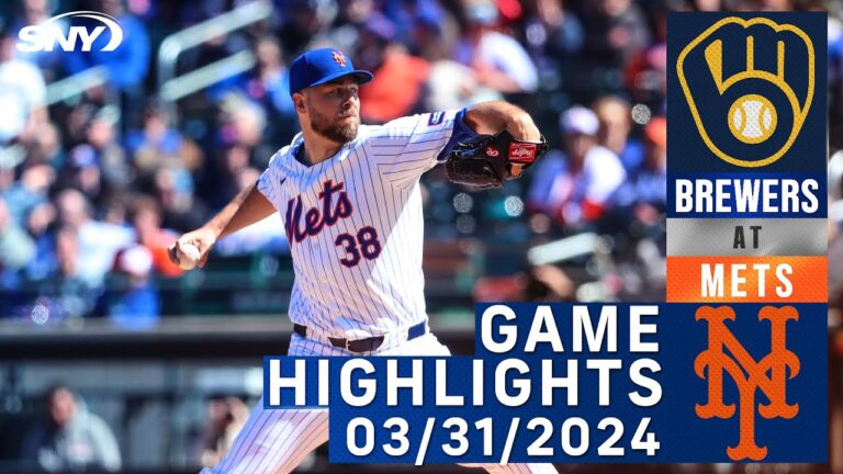 メッツ vs ブルワーズ (3/31/24) | ニューヨーク・メッツのハイライト |  SNY