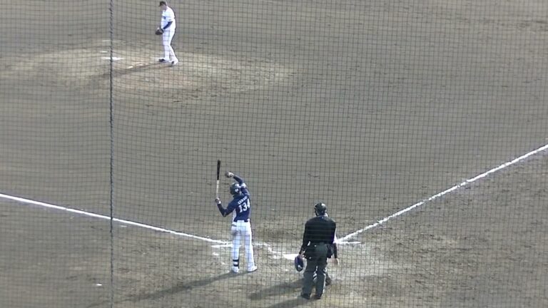 川野涼多を三振にとる巨人 平内龍太【教育リーグ読売ジャイアンツ対 西武ライオンズ2024年3月10日】