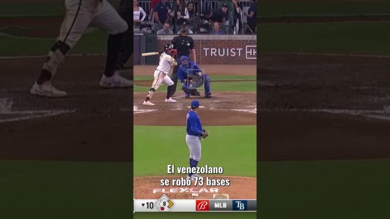 ¡Ronald Acuña Jr rompe otro récord! #beisbol #mlb #ronaldacunajr