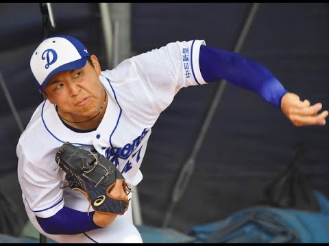 【ドラゴンズＮＥＷＳ】松田が投球練習、打席には石川昂