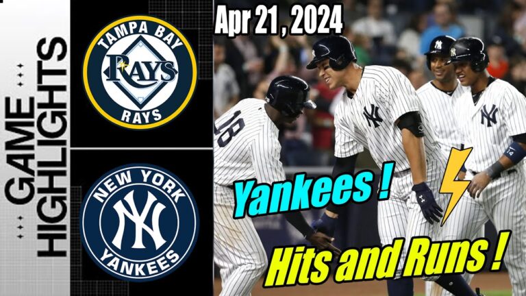 ニューヨーク・ヤンキース vs タンパベイ・レイズ [Highlights] 2024 年 4 月 21 日 | 打者の目を越えて 🤯