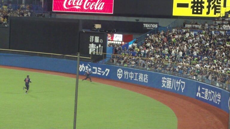 ヤクルト 並木秀尊 ファインプレー　ヤクルト vs 阪神　2023年7月23日(日)