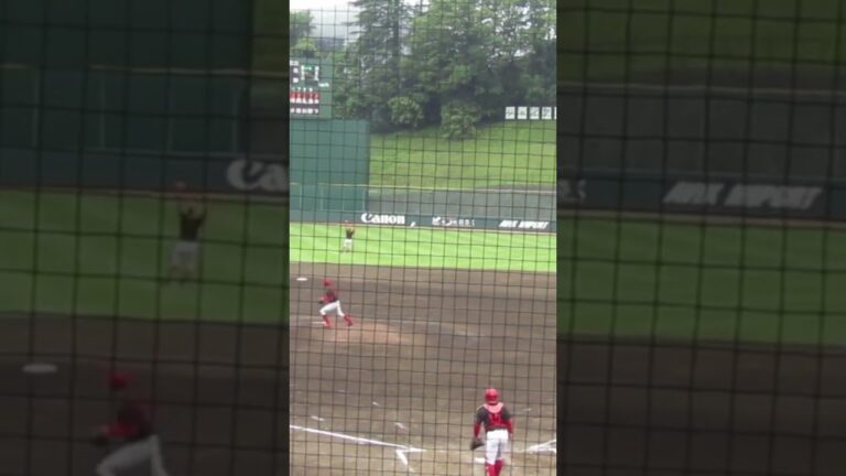 香月一也が素晴らしい当たりの3塁打（プロアマ交流 読売ジャイアンツ 対 トヨタ自動車2023年6月27日）