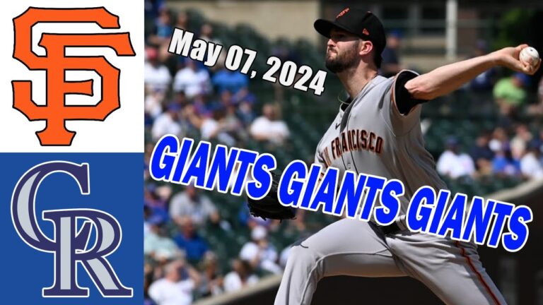サンフランシスコ ジャイアンツ vs コロラド ロッキーズ 2024 年 5 月 7 日 試合ハイライト |  2024 MLB シーズン