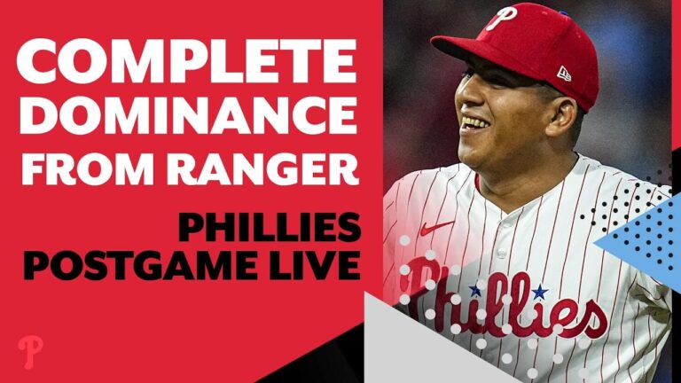 おやすみなさい、レンジャー・スアレス！ 彼の完全試合完封、ハーパーの素晴らしい夜が 5-0 の勝利につながった |  PPGL