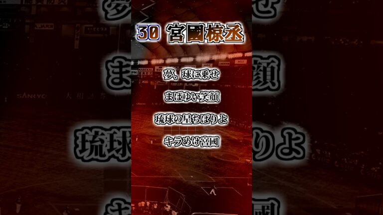 【読売ジャイアンツ】　宮國椋丞　応援歌　#shorts #応援歌 #読売ジャイアンツ