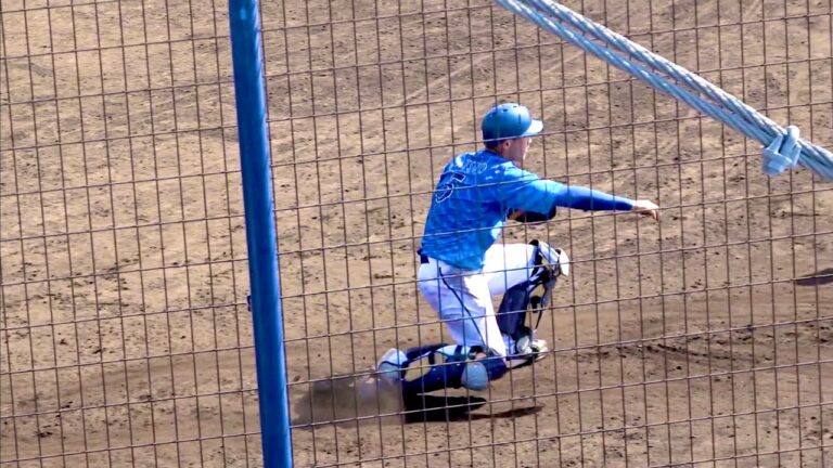 下半身がめっちゃきつそうなメニュー！ 山本祐大、益子京右、松尾汐恩の送球練習！ 横浜DeNAベイスターズ 2024/2/13
