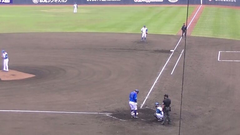 ピンチの齊藤伸治 DeNA森敬斗 知野直人を打ち取る（2024年4月23日 日本ハムファイターズ対 横浜DeNAベイスターズ 2軍）