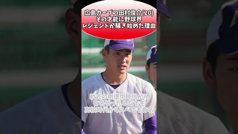広島カープの田村俊介(20)。その才能に野球界レジェンドが騒ぎ始めた理由 #プロ野球 #野球 #野球ネタ