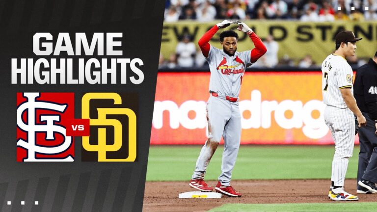カージナルス対パドレスの試合ハイライト (4/2/24) |  MLB ハイライト