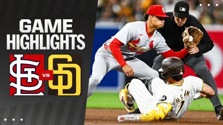 カージナルス対パドレスの試合ハイライト (4/1/24) |  MLB ハイライト